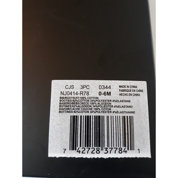 Nike Air Jordan Baby Boys 0-6 Months Red White Bib Bodysuit Booties 3 Piece Set - Picture 8 of 8